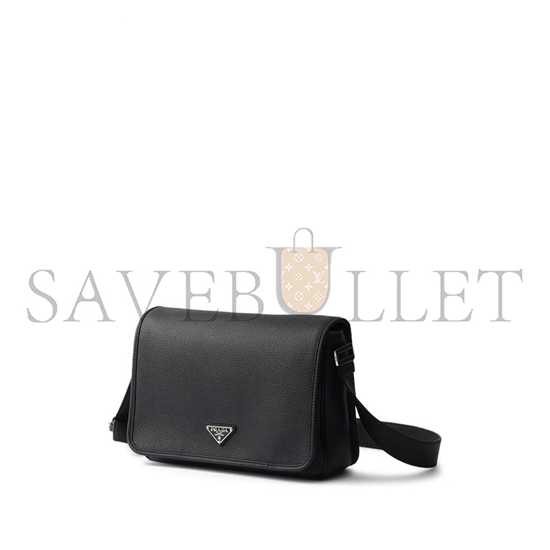 Pra*a LEATHER MESSENGER BAG 2VD075 (30*20*9cm)